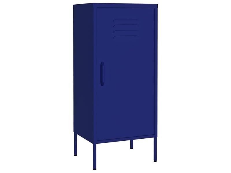  Armoire de rangement, rangement bureau bleu marine 42,5x35x101,5 cm acier shl298  - Conforama A