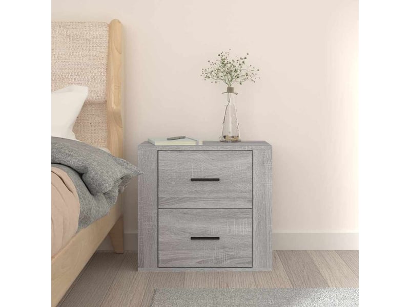  Table de chevet - cabinet de chevet - table de nuit murale sonoma gris 50x36x47 cm  - Conforama B