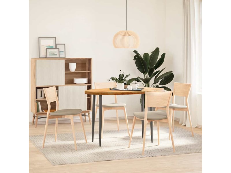 Dessus de table, plateau de table 120x60x4 cm bois de chêne massif ovale - Conforama C