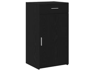 Buffet - bahut - meuble de rangement chêne noir 50 x 42,5 x 93 cm