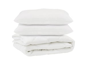 Couette avec oreiller 3 pcs - duvet blanc microfibre