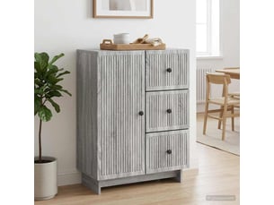 Buffet - bahut - meuble de rangement sonoma gris 66 x 34,5 x 90 cm bois d'ingénierie