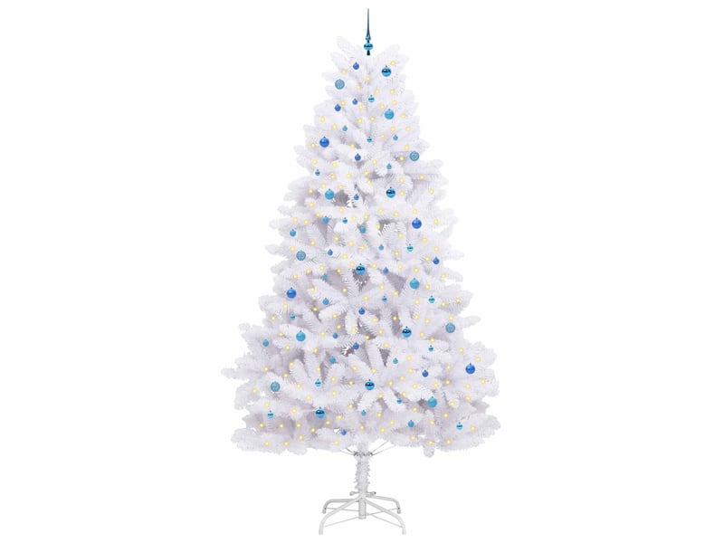  Sapin de noël, arbre de noël artificiel à branches articulées blanc 300 cm cf61081  - Conforama C