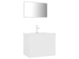 Meubles de salle de bain, armoire salle de bain blanc bois d'ingénierie cf65458