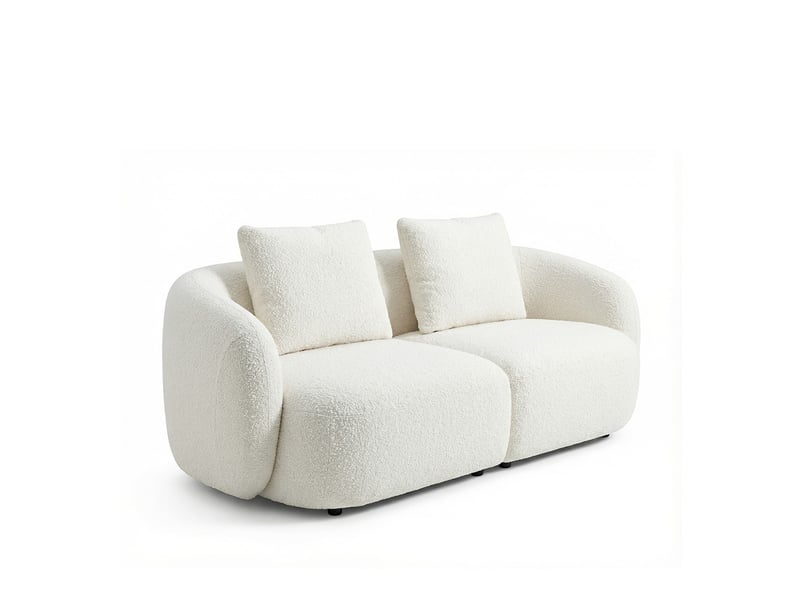  Canapé luna blanc cassé 3 places 3CA57.AS.3D.01 - Conforama C