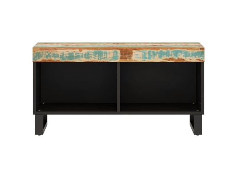  Meuble tv - banc tv - meuble de rangement 85x33x43,5 cm bois massif de récupération  - Conforama C
