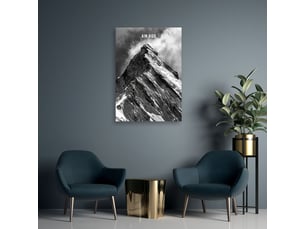 Tableau sur toile, les montagnes visent haut 40x60 40x60