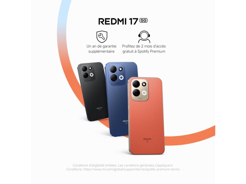  Smartphone 5g redmi 17 4 go 256 go 6,9 hd+ 120 hz 7500 mah 45 w bleu 421705_AADIQ91986_6_DROPFR - Conforama B