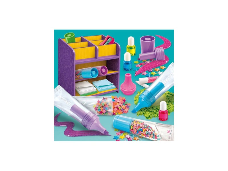  Kit créatif laboratoire pour créer ses surligneurs 7 ans et + avec encre colorée et paillettes LIS8008324119608 - Conforama B