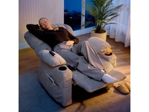 Fauteuil relax électrique  <strong>ROLIPO</strong> Velours gris