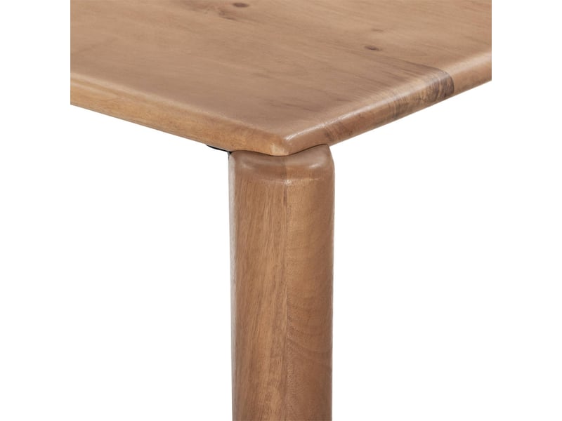 Table à manger exotique rectangulaire bois de manguier 6 places naturel - petra - Conforama E