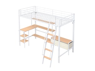 Lit mezzanine 90x200 cm SEYAKANY   coloris bicolore