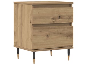 Table de chevet - cabinet de chevet - table de nuit chêne artisanal 40x35x50 cm bois d’ingénierie