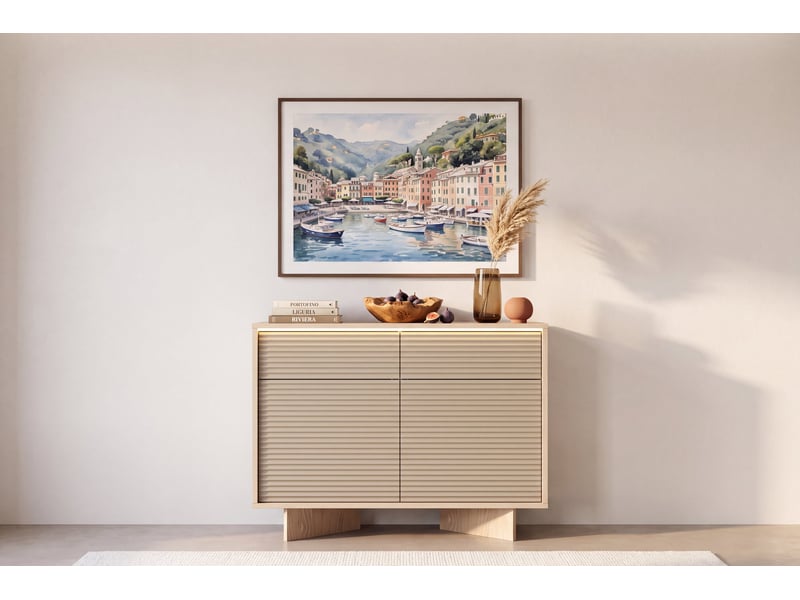  Gobi mini - commode 104 cm melaminé beige  - Conforama B
