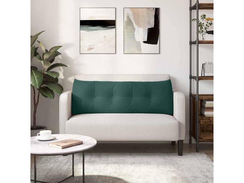  Coussin de dos, coussin de dossier vert foncé 140 x 24 x 50 cm velours cf55078  - Conforama D