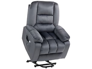 Fauteuil relax électrique  RAELUNYI Cuir / Tissu noir