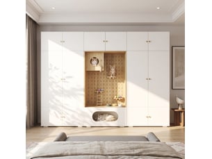 Armoire     WISHDOR  coloris bicolore largeur 270 cm