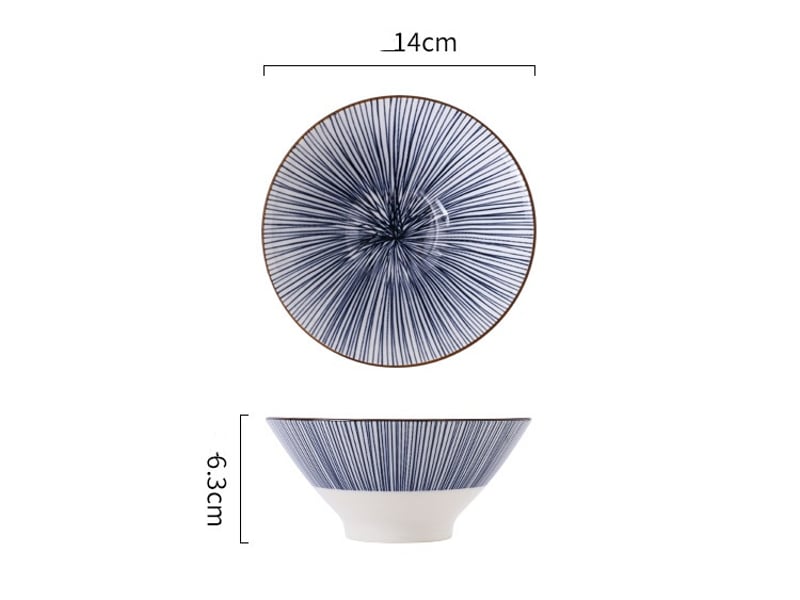  Lot de 6 bols à céréales en porcelaine – légers, pour pâtes, salade, ragoûts et riz  - Conforama E