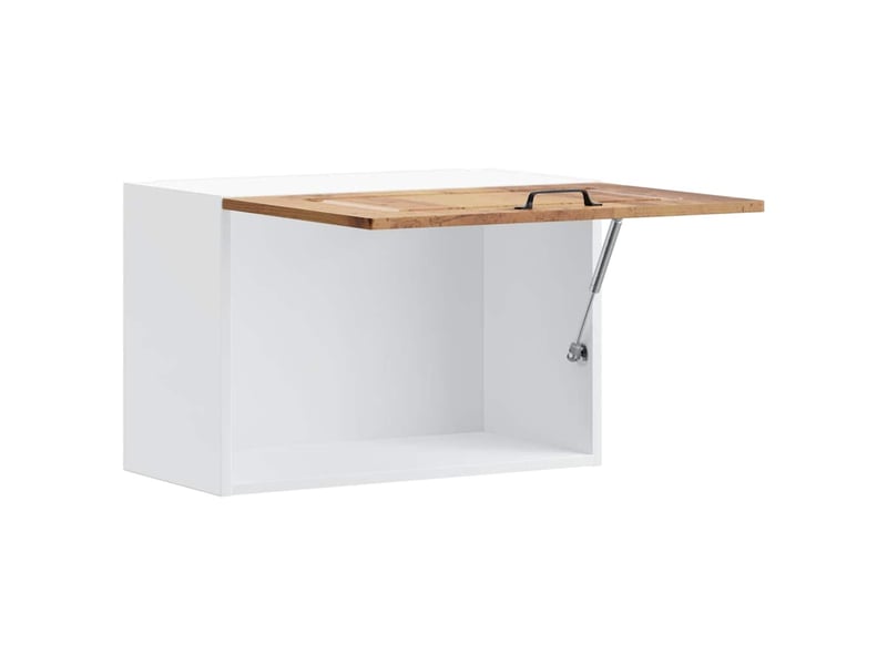  Meuble de rangement, armoire murale de cuisine kalmar vieux bois bois d'ingénierie shl7257  - Conforama E