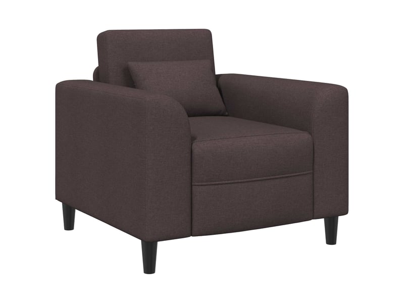  Vidaxl fauteuil marron foncé tissu  - Conforama A