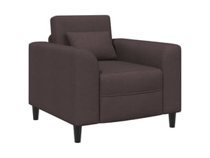 Fauteuil fixe VIDAXL  Tissu marron
