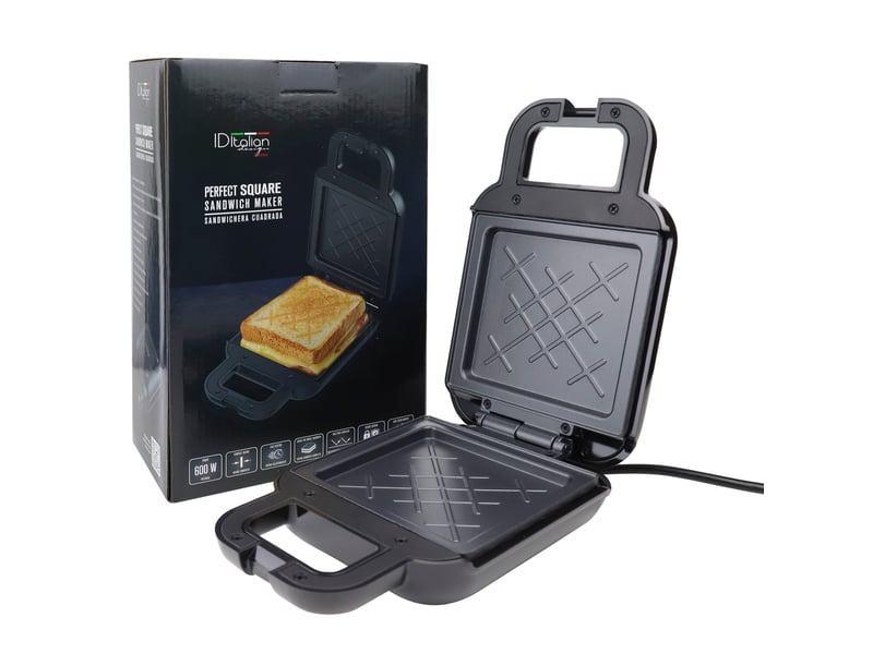  Appareil à croque-monsieur 600 W – Plaques antiadhésives, poignées froides au toucher et rangement vertical  - Conforama A