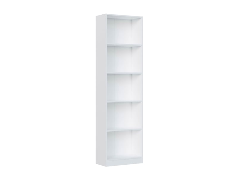  Bibliothèque 5 niveaux 52x25x180 cm blanc  - Conforama A