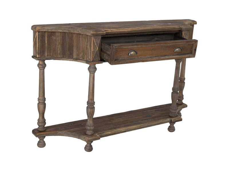  Console en bois marron 140.5x30x85 cm h  - Conforama E