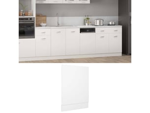 Panneau de lave-vaisselle lyon blanc 45x3x67cm bois d'ingénierie