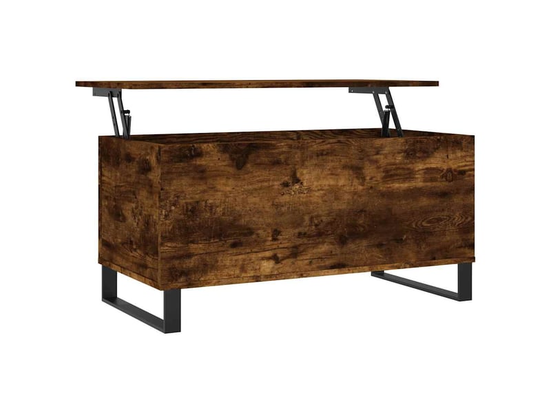  Table basse | table de salon chêne fumé 90x44,5x45 cm bois d'ingénierie  - Conforama A
