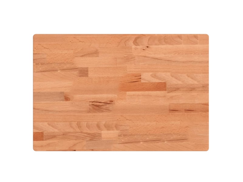 Comptoir de salle de bain, plan de travail 80x40x4 cm bois massif de hêtre cf65771 - Conforama A