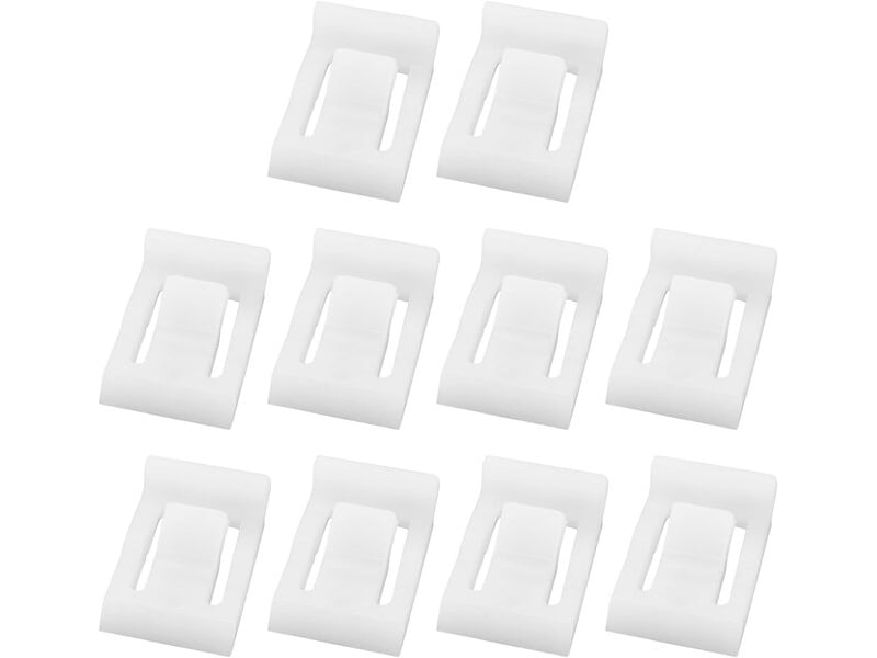  Pack de 10 colliers de réduction d'angle de 90 degrés, butées en plastique à fermeture douce pour portes de cuisine  - Conforama E