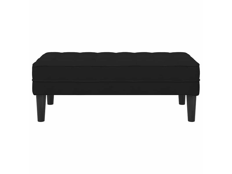 Banc chambre, banc de lit noir 113x57x39 cm velours - Conforama D