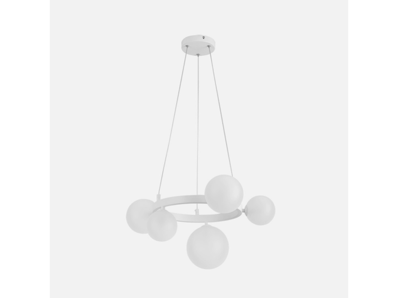  Fabrilamp lozolla, lampe, moderne, 5 x g9, blanc, 44-182 x 52 x 52 cm 227750501 - Conforama A