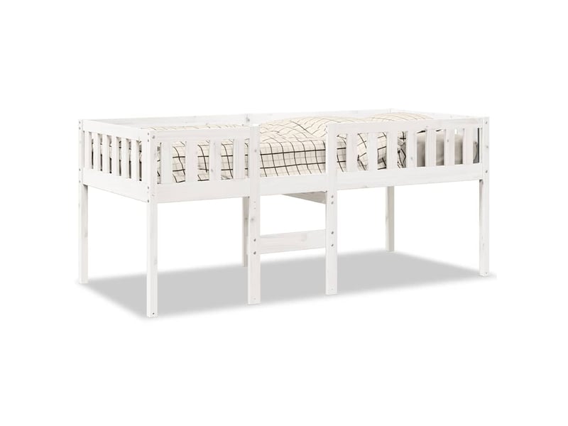  Lit pour enfants - lit jeune sans matelas blanc 90x190cm bois de pin massif  - Conforama A