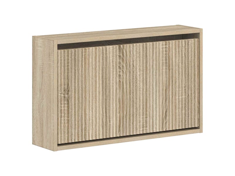  Meuble à chaussures mural, armoire à chaussures arnhem 71x17x43 cm chêne sonoma  - Conforama A