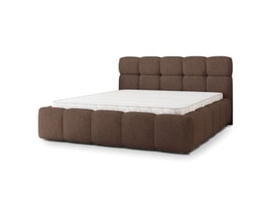 Lit coffre 140x200 cm <strong>MASSENO</strong>  <strong></strong> coloris marron