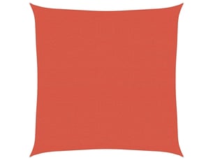 Voile d'ombrage - voile d'ombre - voile parasol 160 gm² terre cuite 7x7 m pehd
