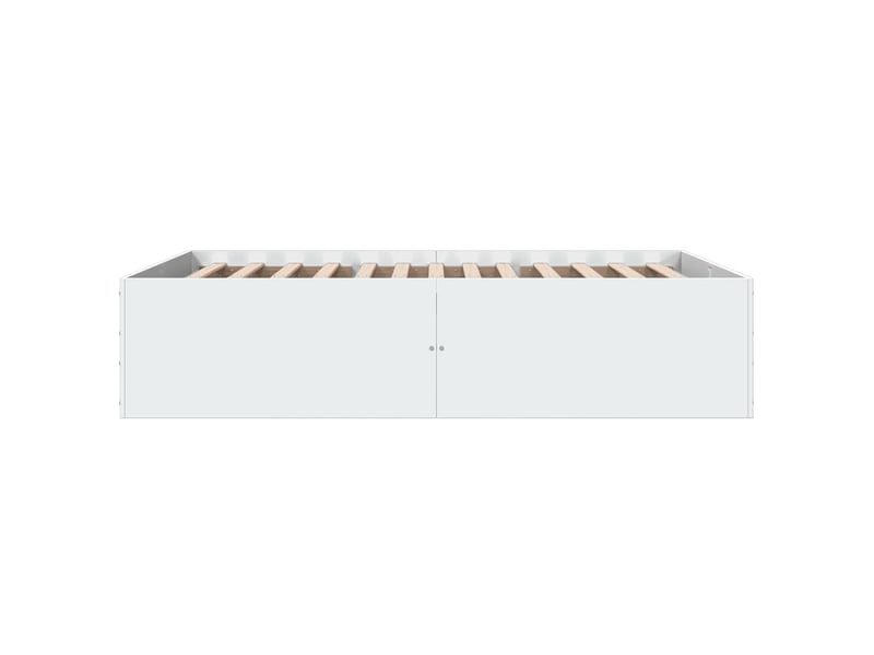  Lit double- lit adulte -  cadre de lit sans matelas blanc 140x200 cm  - Conforama D