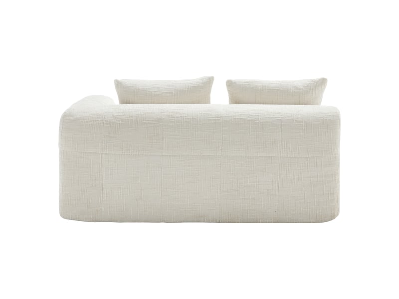 Canapé de salon, canapé moderne; poches latérales, sans montage, beige - Conforama B