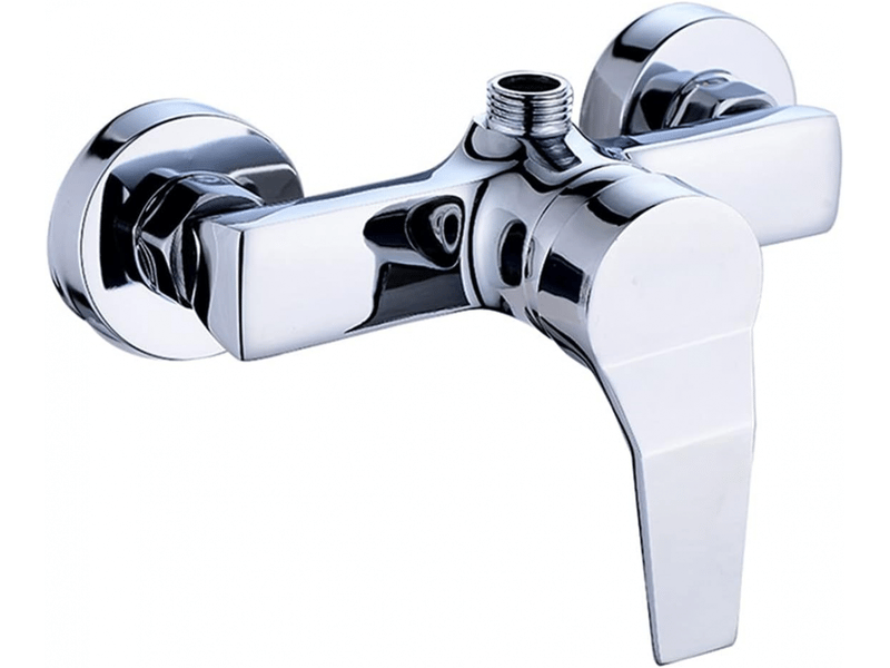  Mitigeur de douche de salle de bain avec robinet d'eau chaude et froide avec accessoires interface universelle g12  - Conforama A