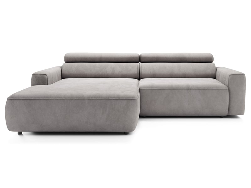  Selsey fando - canapé d'angle - 252 cm - velours gris Fando - Conforama A