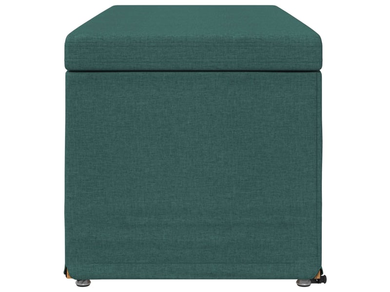  Tabouret bas, ottoman vert foncé 101x41x40 cm tissu et bois stratifié  - Conforama E