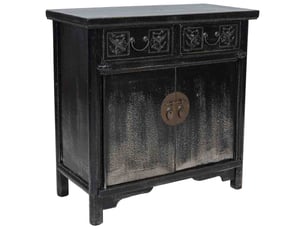 Buffet en bois noir 80x40x80 cm h