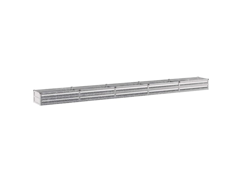  Jardinière - jardin surélevé argenté 400 x 40 x 24 cm galvanisé  - Conforama A