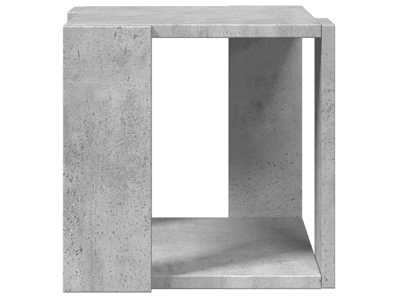  Table basse - table de salon - table à thé gris béton 32x32x30 cm bois d'ingénierie  - Conforama E