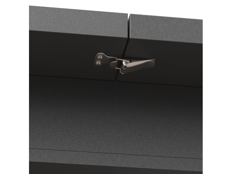 Table à manger extensible 120-160x80 cm - table ovale pour cuisine et salon, mdf noir  - Conforama E