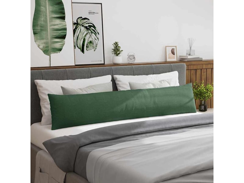  Lot de 2 coussins de canapé, coussins décoratifs vert foncé 200 x 40 cm cf59182  - Conforama D