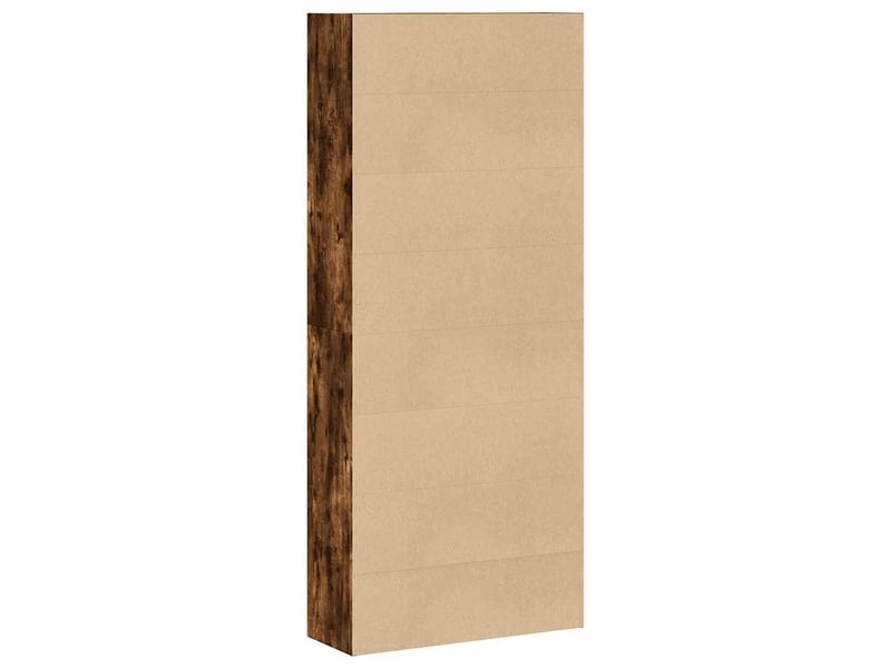  Bibliothèque, étagère de rangement chêne fumé 80x30x189 cm bois d'ingénierie  - Conforama E