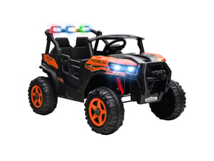 Voiture électrique pour enfants de 3 à 8 ans, 24 v, 2 places, double moteur, télécommande et démarrage progressif, orange